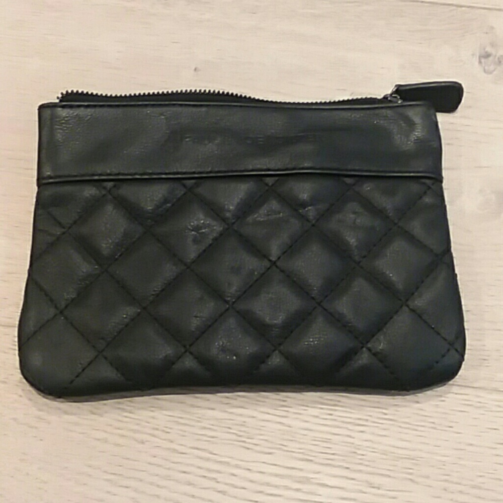 Paul & Joe Sister black leather purse